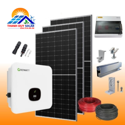 Trọn gói thiết bị tự lắp Điện mặt trời 10kW 3 pha